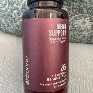 Arbonne Meno Support Purple Supplement Bottle